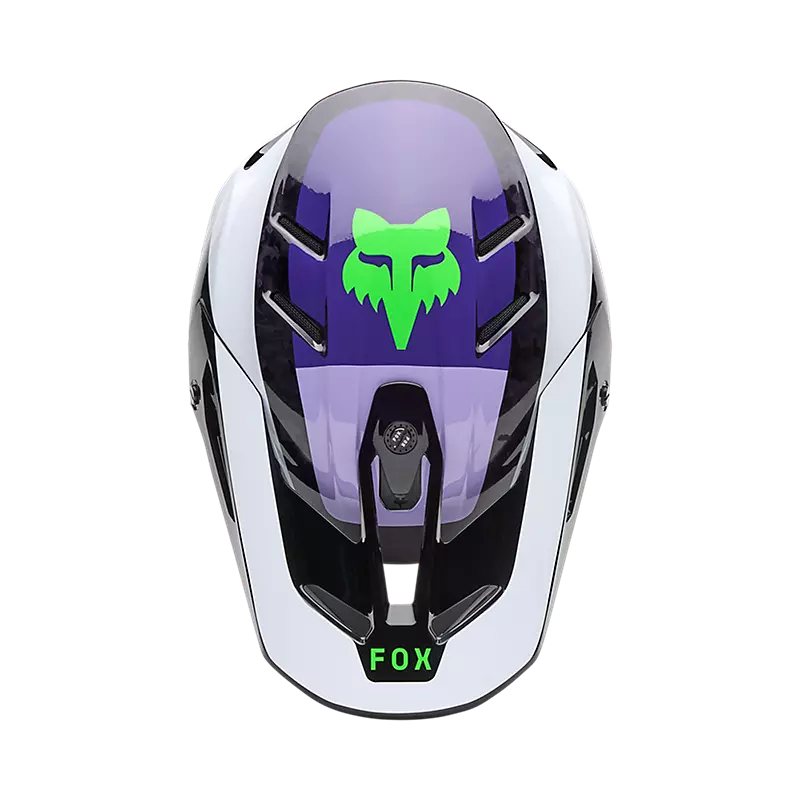 Fox V3 RS Grid Helmet Black/Purple
