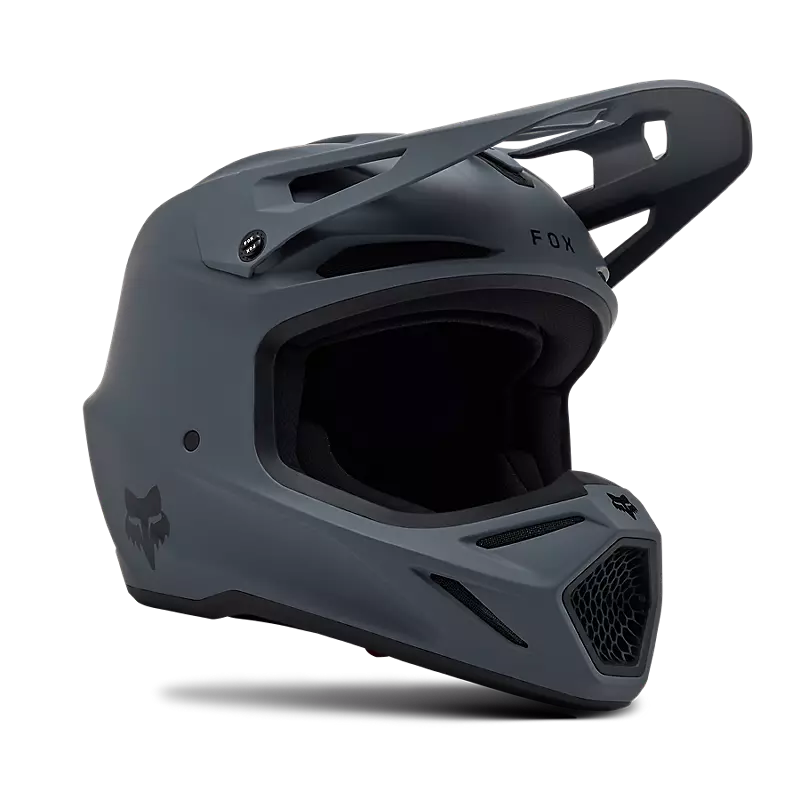 Fox V3 Solid Helmet Graphite Grey