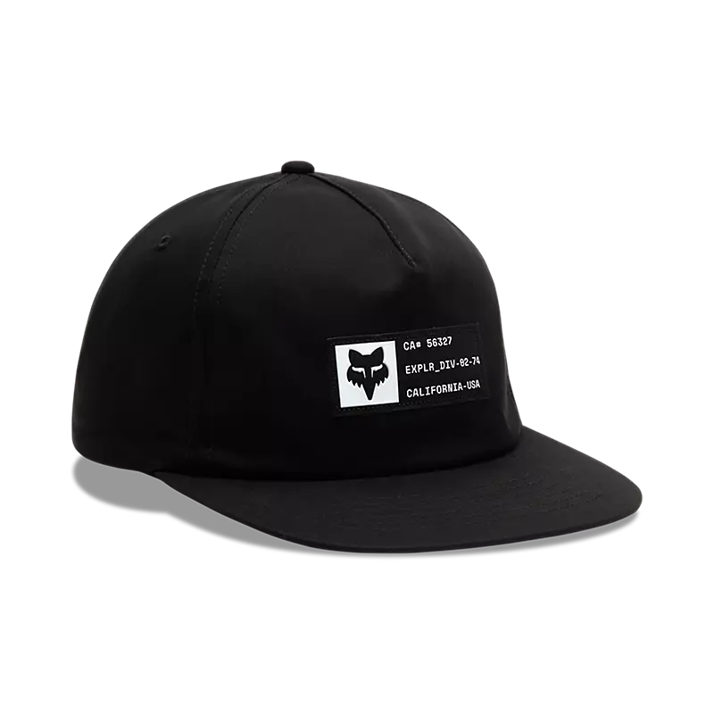 fox Vision Adjustable Hat Black