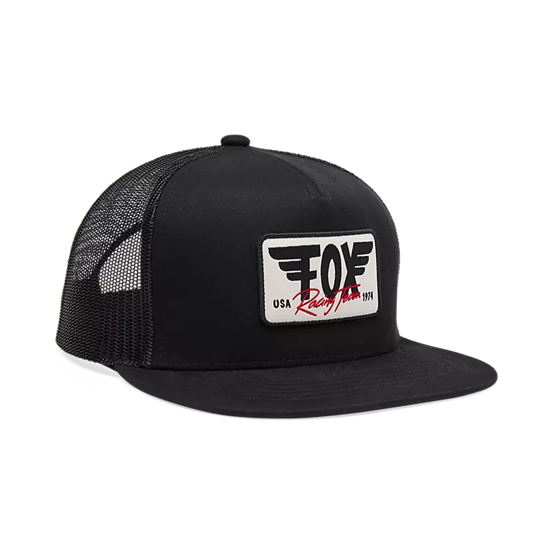 fox Winged Trucker Hat Black