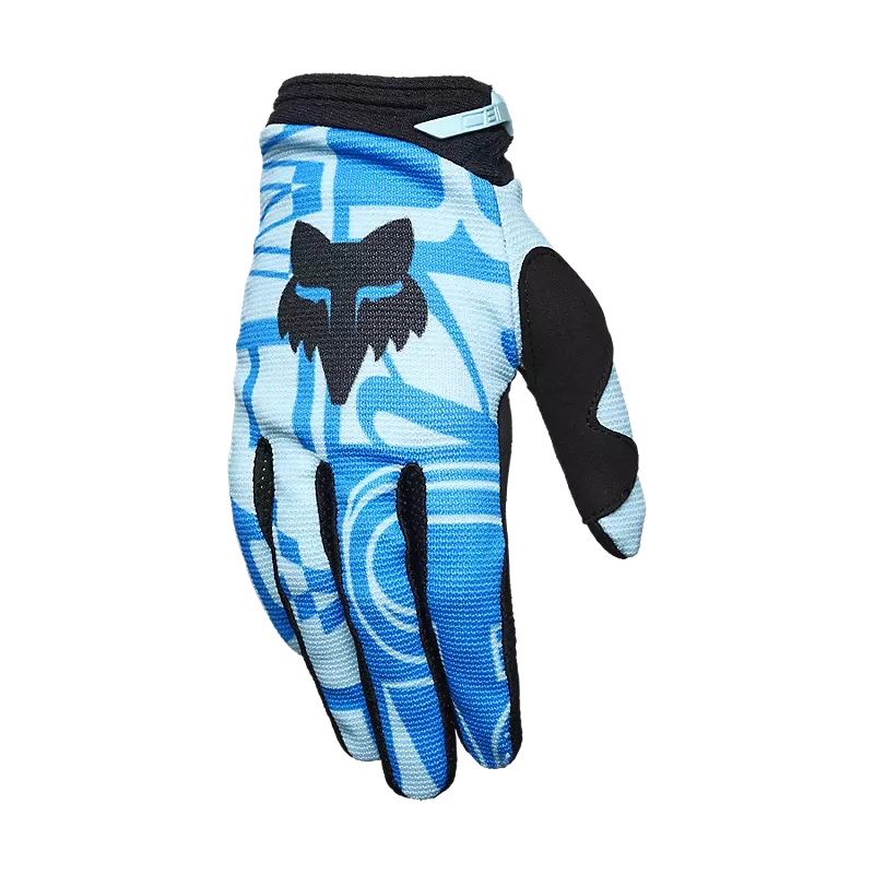 fox Womens 180 Race Spec Gloves Light Blue