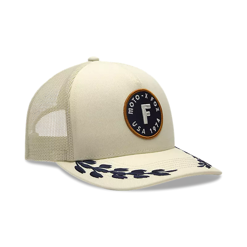 fox Womens Circa 74 Mesh Trucker Hat Off White
