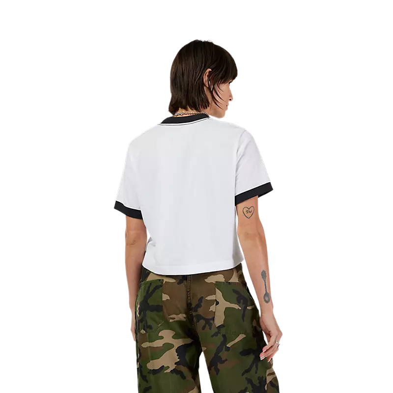 Fox Womens Circa 74 Ringer Tee White