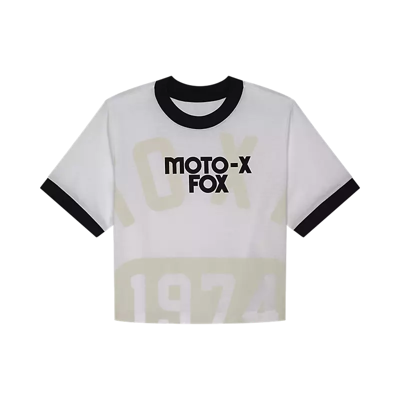 fox Womens Circa 74 Ringer Tee White