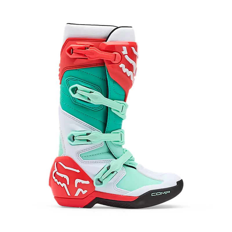 Fox Womens Comp Boots Aqua Blue