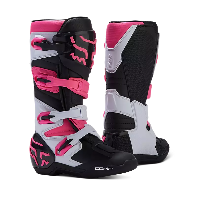 fox Womens Comp Boots  Black/Pink