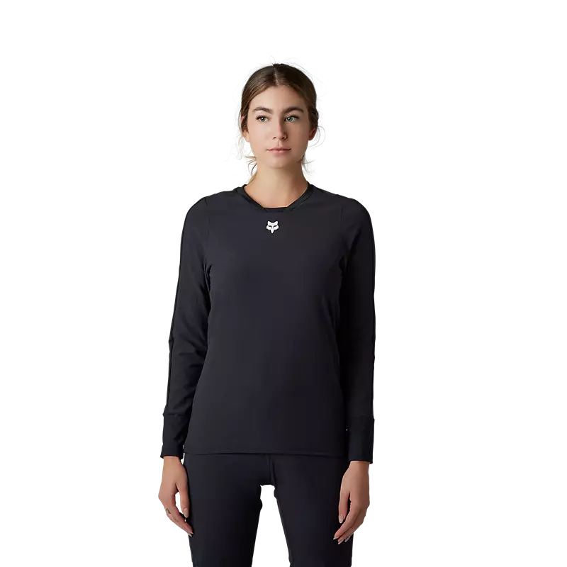 Fox Womens Defend Thermal Jersey  Black