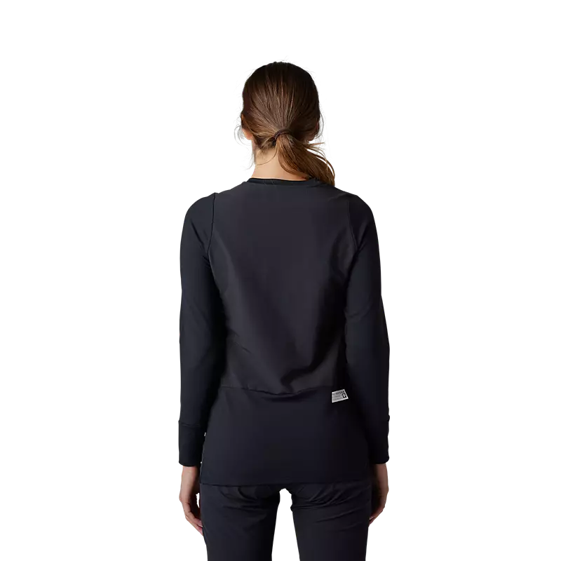 Fox Womens Defend Thermal Jersey  Black