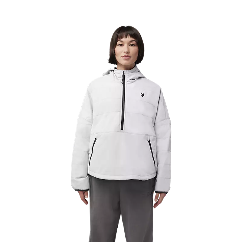 Fox Womens Howell Anorak Jacket Light Grey