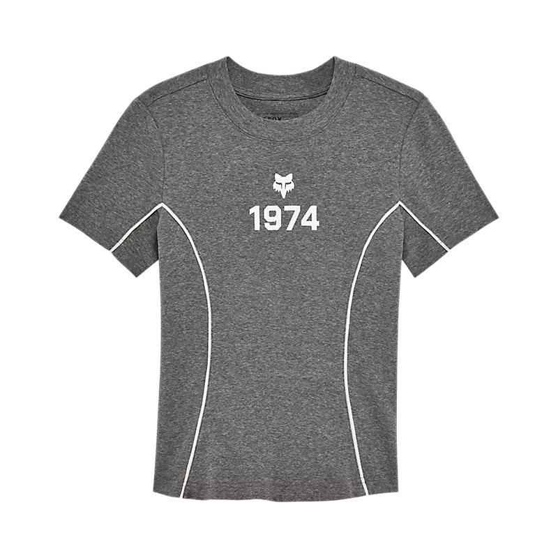 fox Womens Moto-X Fitted Tee Heather Graphite Grey