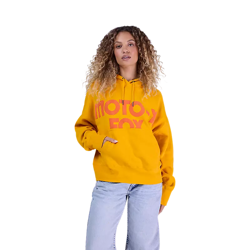 Fox Womens Moto-X Oversized Fleece  Mustard Yellow