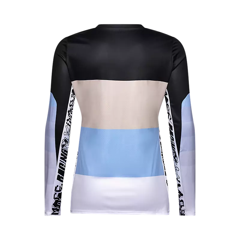 Fox Womens Ranger Grid Long Sleeve Jersey Black