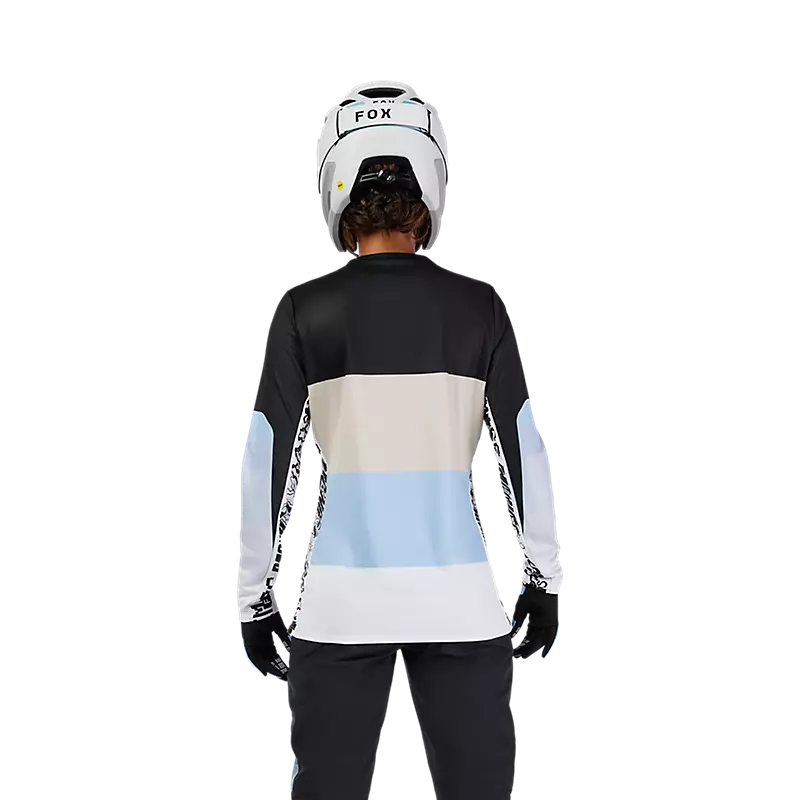 Fox Womens Ranger Grid Long Sleeve Jersey Black