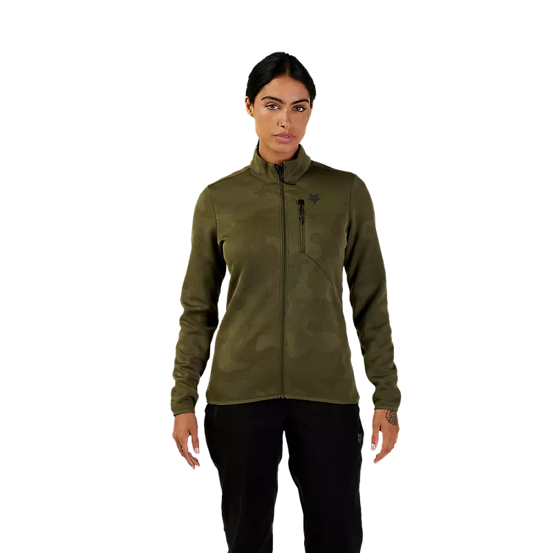 Fox Womens Ranger Mid-layer Jacket Olive Green