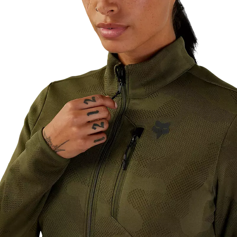 Fox Womens Ranger Mid-layer Jacket Olive Green