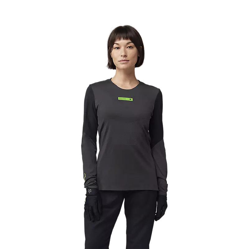 Fox Womens Rawtec Long Sleeve Jersey Black