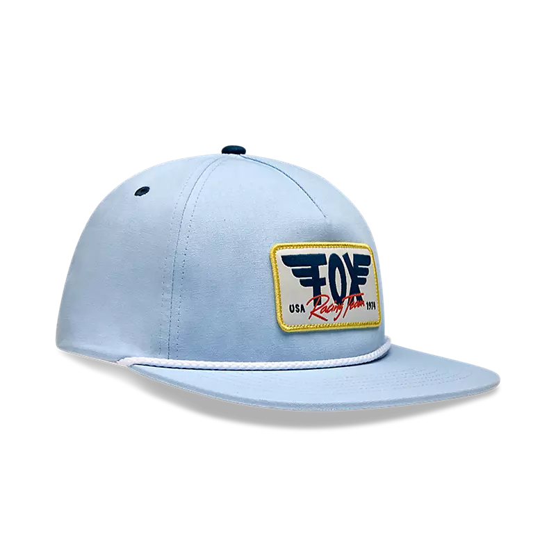 fox Womens Winged Snapback Hat Pale Blue