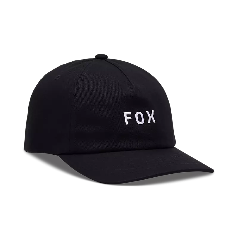fox Wordmark Adjustable Hat  Black/White