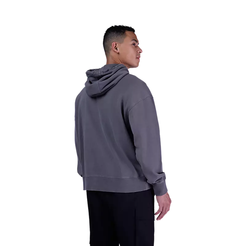 Fox Wordmark Oversized Pullover Hoodie  Pewter Grey