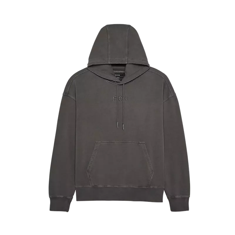 fox Wordmark Oversized Pullover Hoodie  Pewter Grey