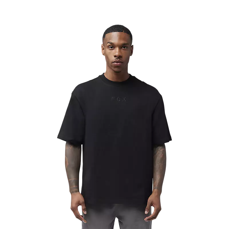 Fox Wordmark Oversized Tee  Black