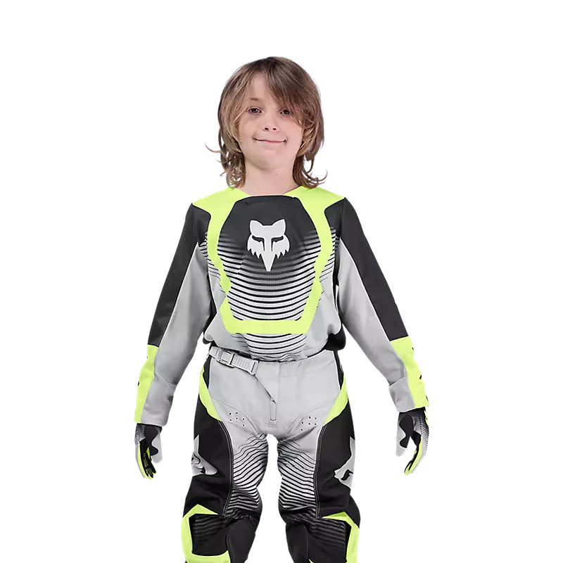Fox Youth 180 Collect Jersey Grey/Yellow