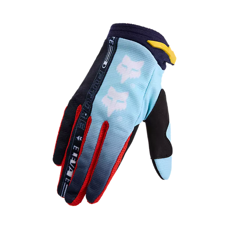 fox Youth 180 Elevated Gloves Light Blue