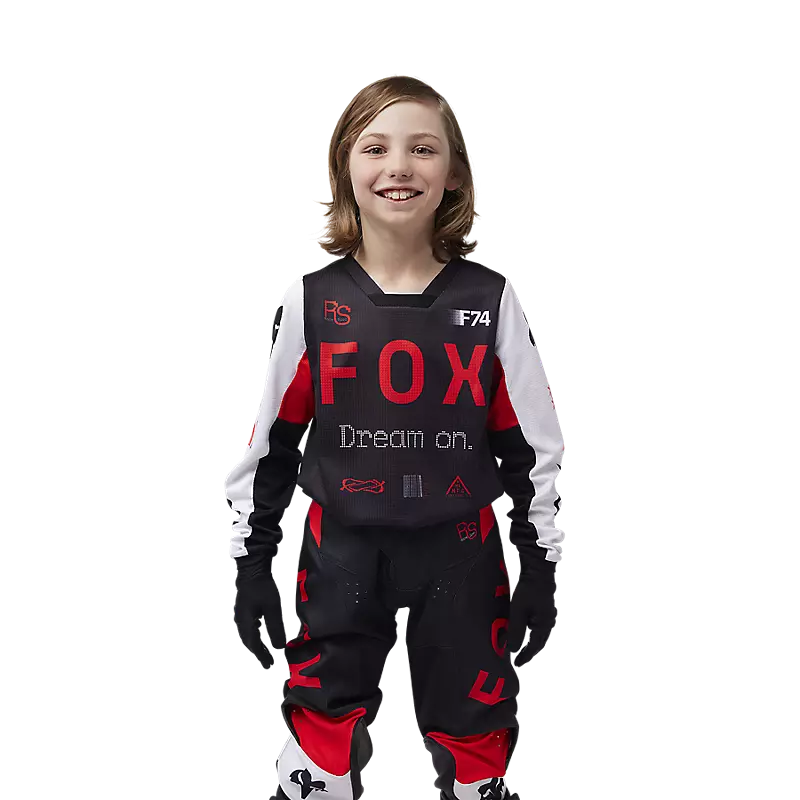 Fox Youth 180 Race Spec Jersey Fluorescent Red