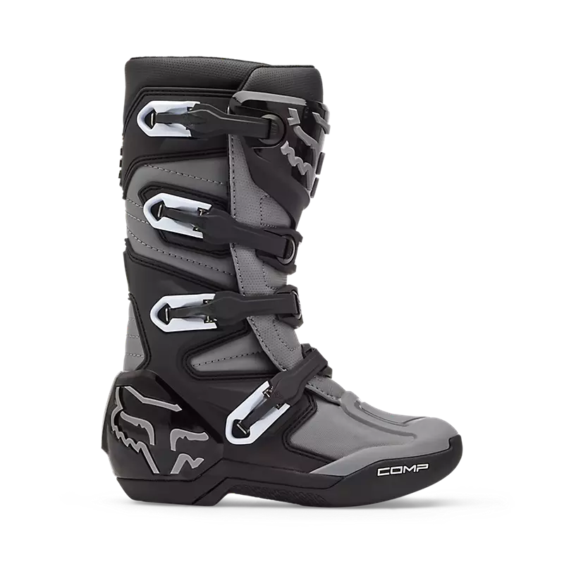 Fox Youth Comp Boots  Black/Grey
