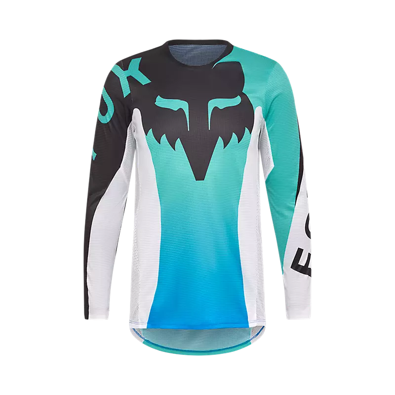 fox Youth Flexair Spire Jersey Aqua Blue