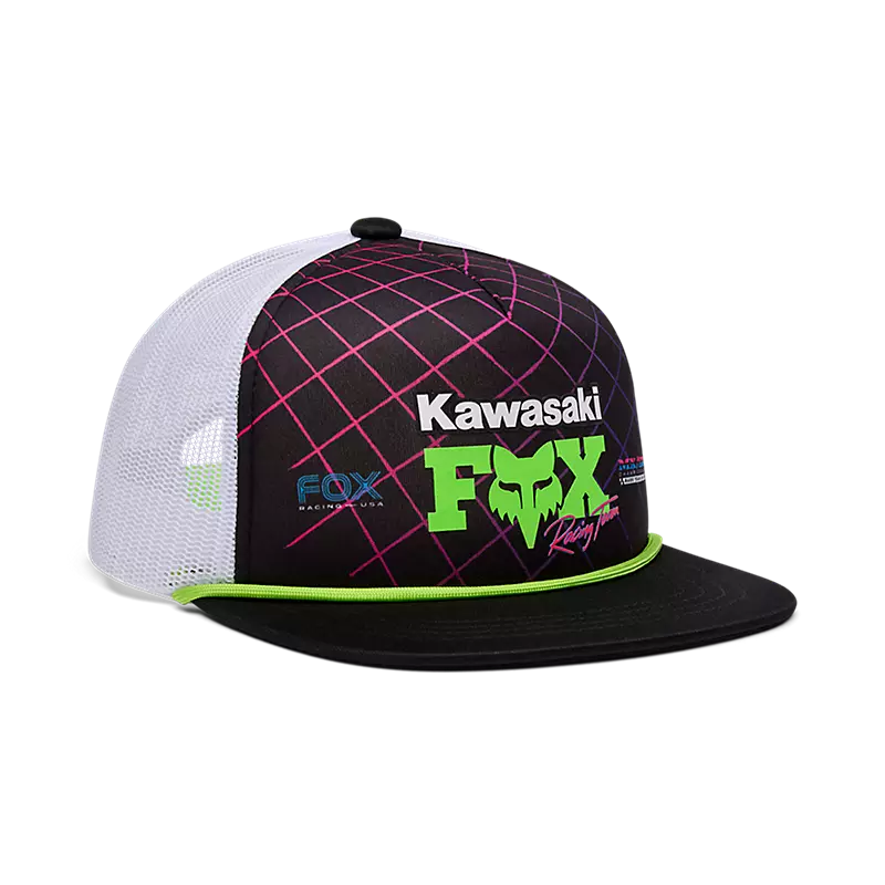 fox Youth Fox x Kawasaki Snapback Hat  Black