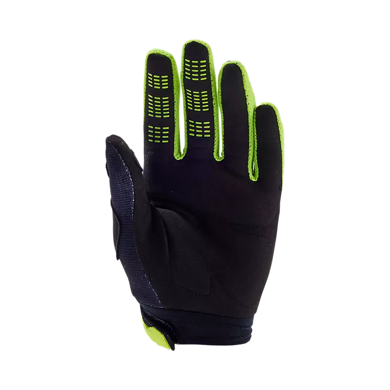 Fox Youth Girls 180 Flora Gloves Black/Yellow