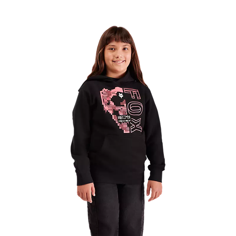 Fox Youth Image Skull Pullover Hoodie Black