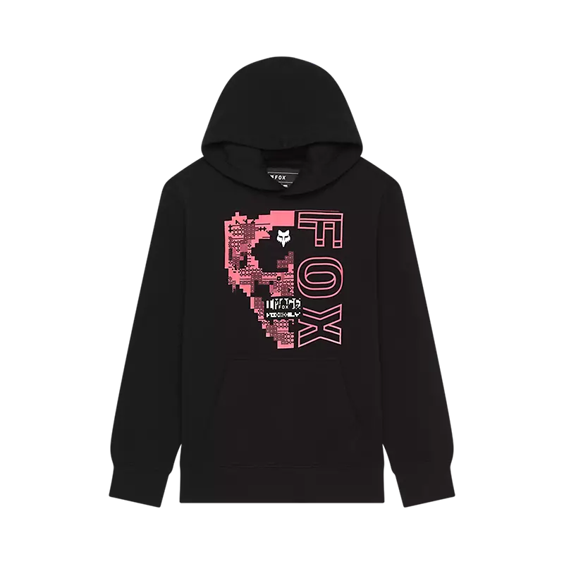 fox Youth Image Skull Pullover Hoodie Black