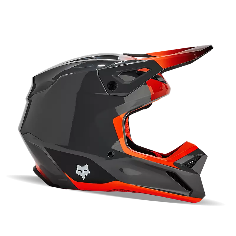 fox Youth V1 Ballast Helmet Grey