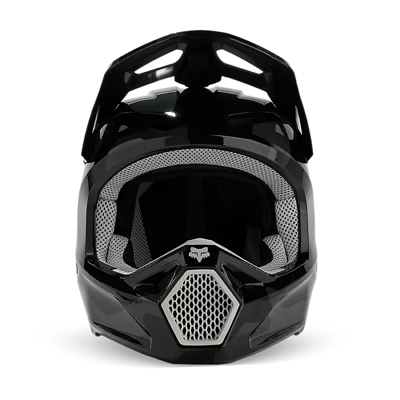 Fox Youth V1 Bnkr Helmet  Black Camouflage