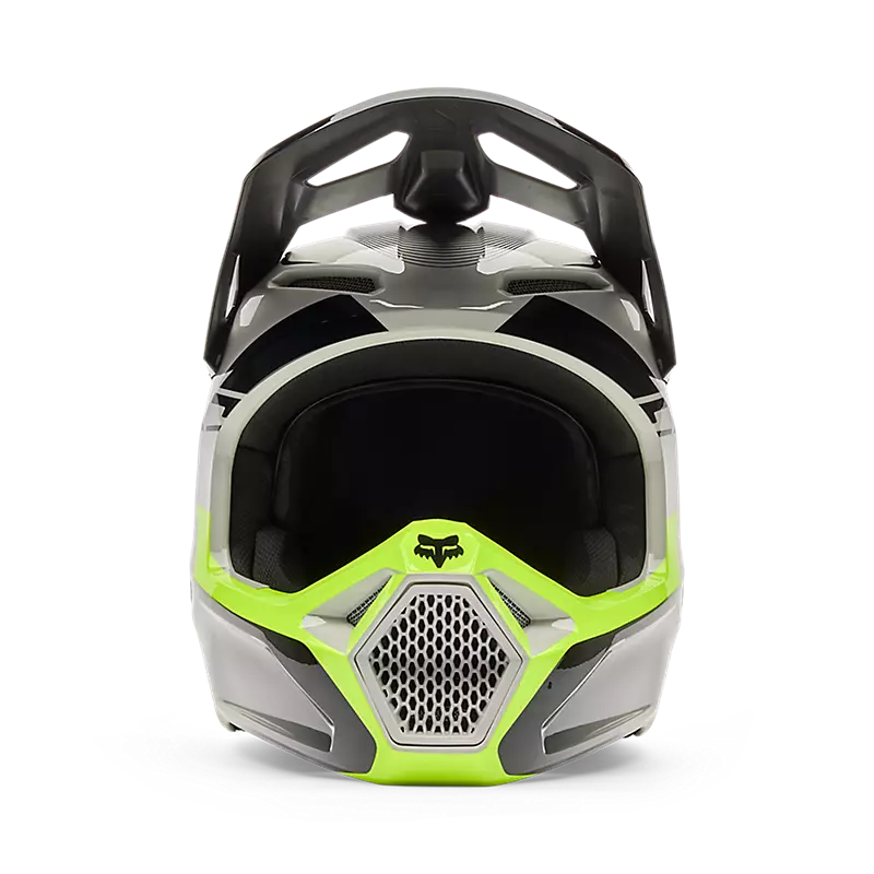 Fox Youth V1 Collect Helmet Grey/Yellow
