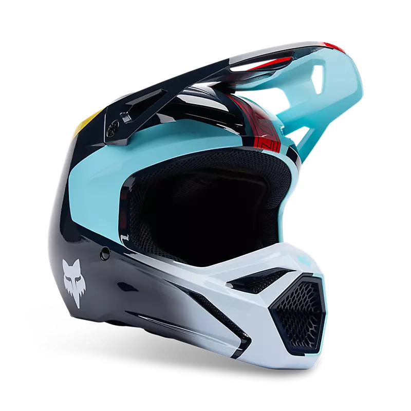Fox Youth V1 Elevated Helmet Light Blue