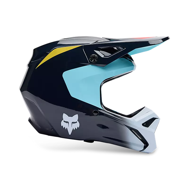 fox Youth V1 Elevated Helmet Light Blue