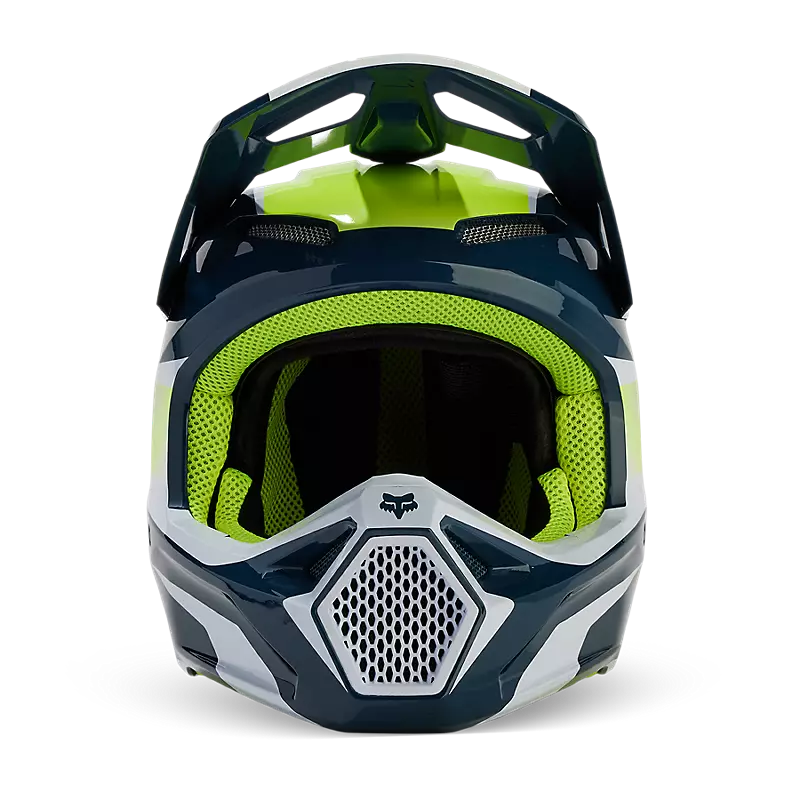 Fox Youth V1 Flora Helmet Dark Indigo Blue