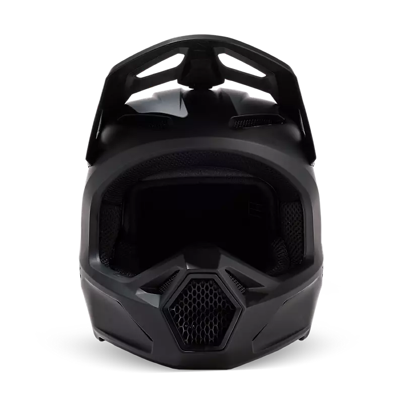 Fox Youth V1 Matte Black Helmet  Matte Black