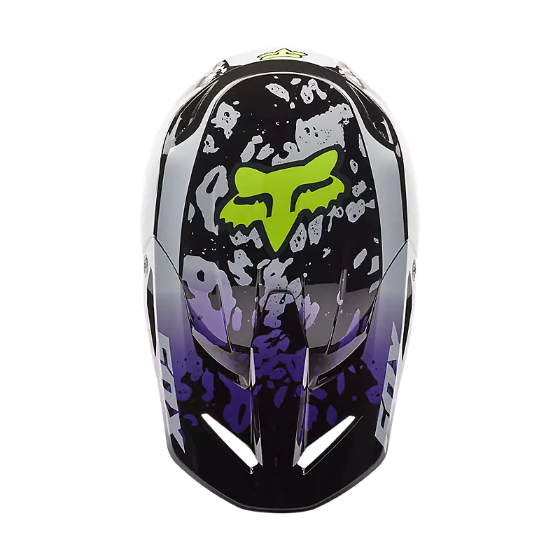Fox Youth V1 Morphic Helmet Black/White