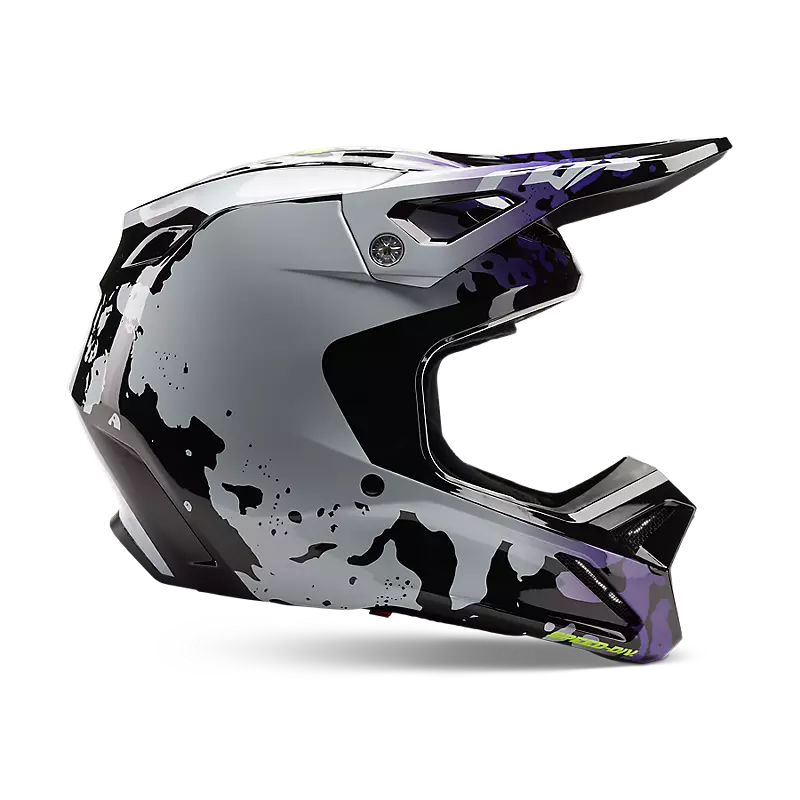 fox Youth V1 Morphic Helmet Black/White