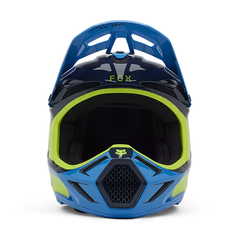 Fox Youth V3 Impression Helmet True Blue