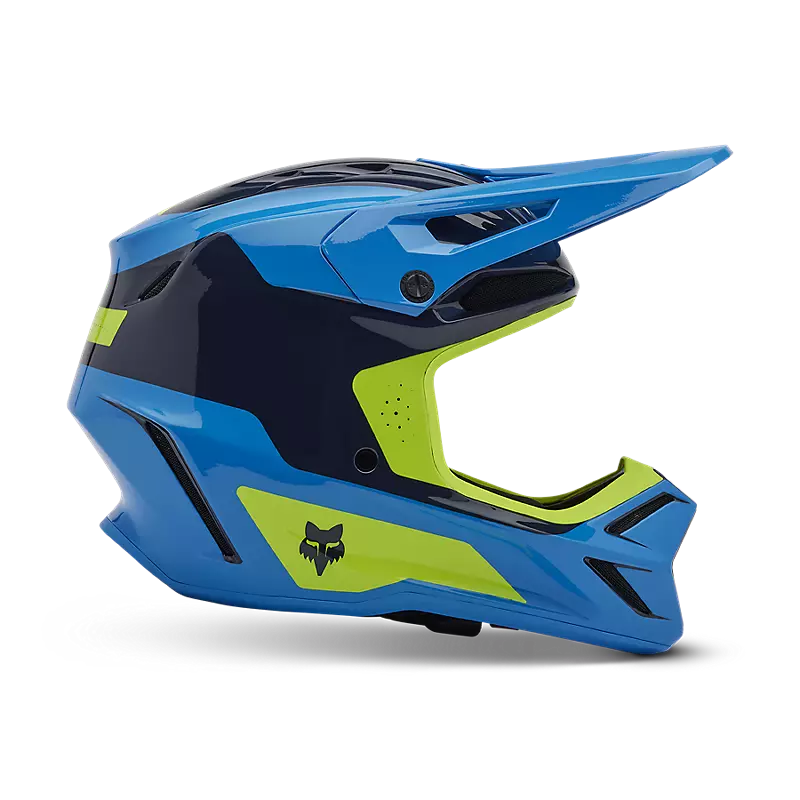 fox Youth V3 Impression Helmet True Blue