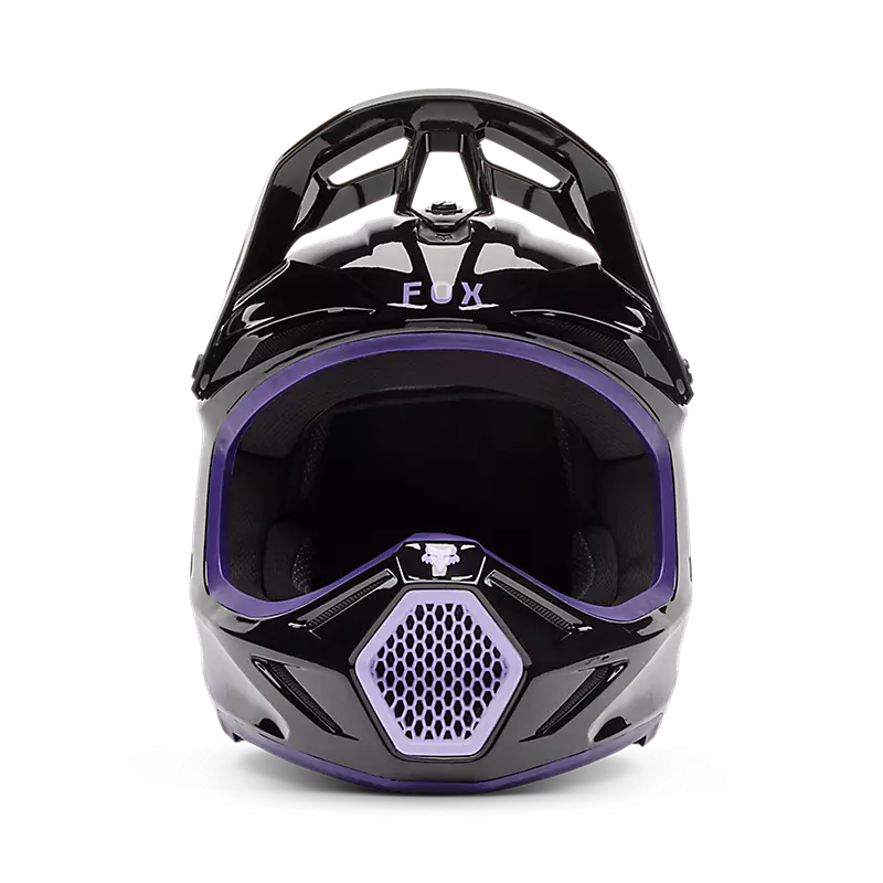 Fox Youth V3 Spire Helmet Black/Purple