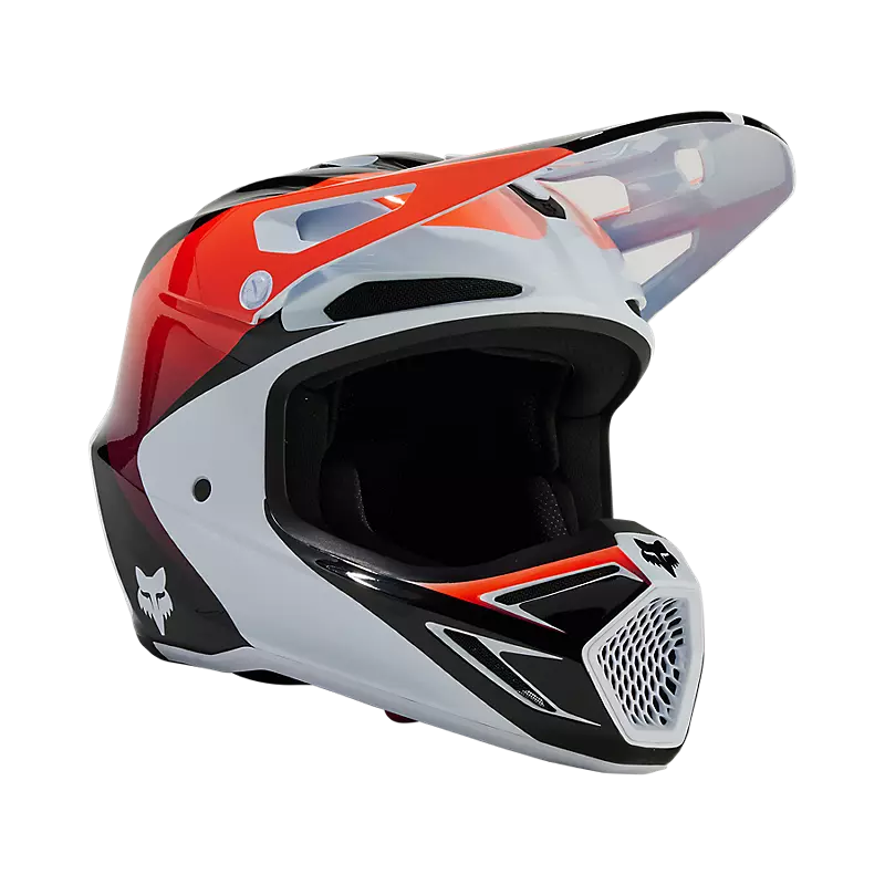 Fox Youth V3 Streak Helmet White