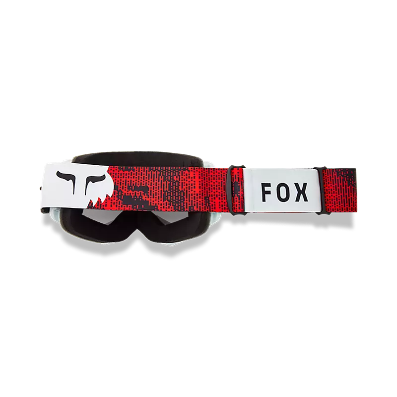 Fox Main Kairos Mirrored Lens Goggles White/Florescent Red