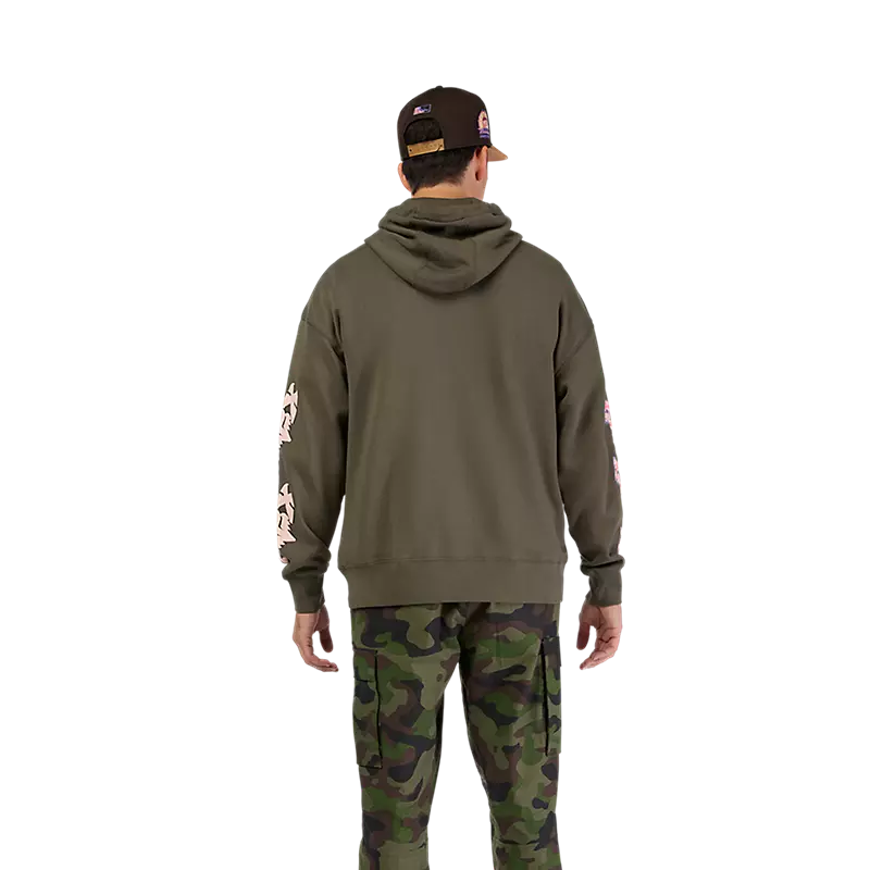 Fox Pro Circuit Oversized Pullover Hoodie  Military Green