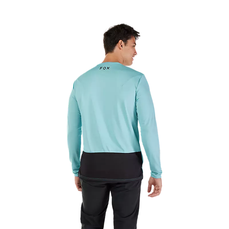 Fox Ranger Fox Head Long Sleeve Jersey  Vintage Wash Blue